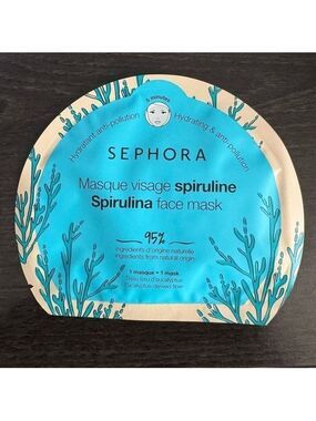 Sephora Spirulina Sheet Mask 10-Pack Hydrating Anti-Pollution